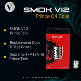 SMOK V12 Prince Q4 Coils - TFV12 Prince Tank (3PCS/Pack)