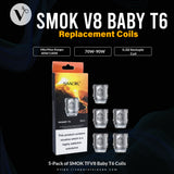 SMOK V8 Baby T6 Replacement Coils (5PCS/Pack)