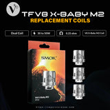 TFV8 X-Baby M2 Dual Core 0.25 ohm Replacement Coils (3PCS/Pack)
