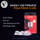 SMOK V12 Prince Max Mesh Coils 0.17 ohm (3PCS/Pack)