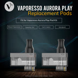 Vaporesso Aurora Play Replacement Pods (2PCS/Pack)